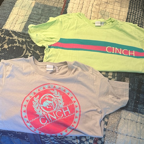 Cinch Tops - Cinch women’s Graphic T-Shirts - Lime Green and Gray